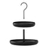 Hanging Metal 2-Tier Bird Feeder, Black